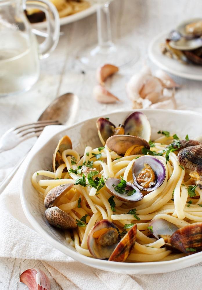 Hotel Palazzo Doglio Cagliari Esterno foto Spaghetti vongole